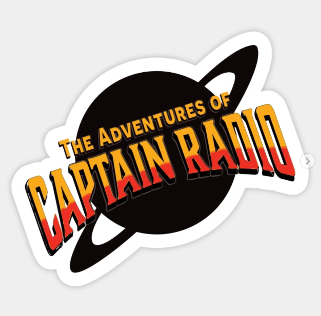 Captain Radio logo sticker